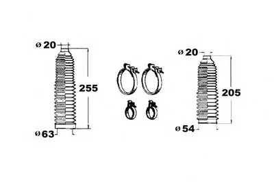 Комплект пылника, рулевое управление OCAP купить