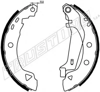 Комплект тормозных колодок TRUSTING купить