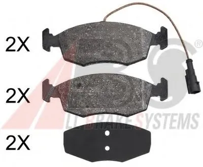 Комплект тормозных колодок, дисковый тормоз A.B.S. купить