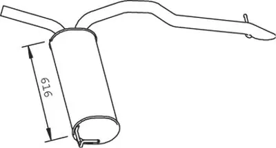 Глушитель выхлопных газов конечный DINEX купить