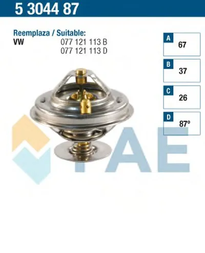 Термостат, охлаждающая жидкость FAE купить