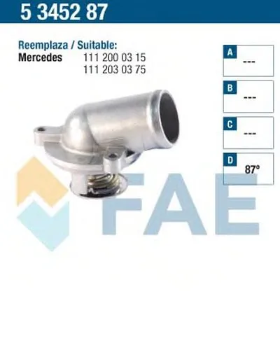 Термостат, охлаждающая жидкость FAE купить