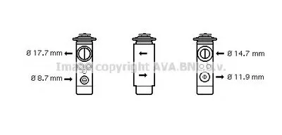 Расширительный клапан, кондиционер AVA QUALITY COOLING купить
