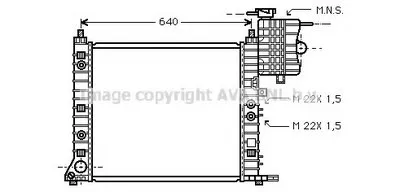 Радиатор, охлаждение двигателя AVA QUALITY COOLING купить