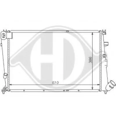 Радиатор, охлаждение двигателя DIEDERICHS купить