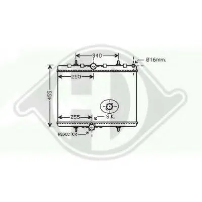 Радиатор, охлаждение двигателя DIEDERICHS купить