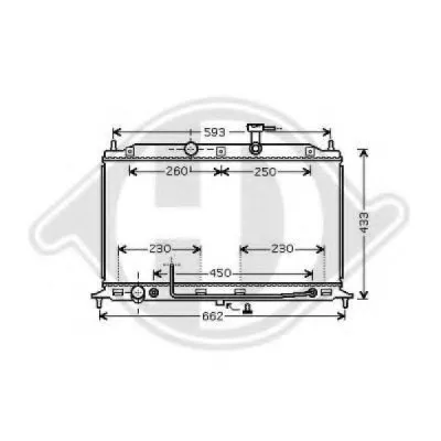 Радиатор, охлаждение двигателя DIEDERICHS купить