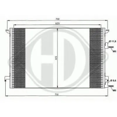 Конденсатор, кондиционер DIEDERICHS купить