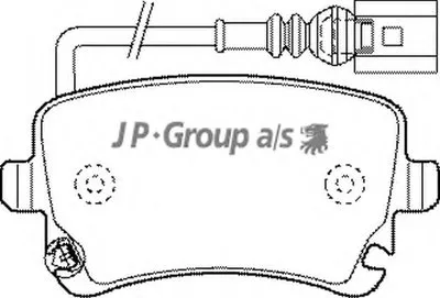 Комплект тормозных колодок, дисковый тормоз QH JP GROUP купить