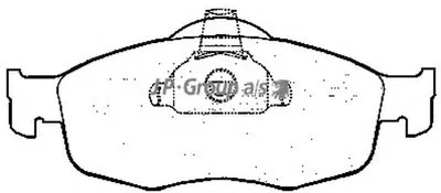 Комплект тормозных колодок, дисковый тормоз QH JP GROUP купить