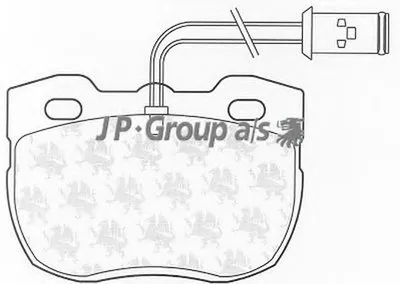 Комплект тормозных колодок, дисковый тормоз QH JP GROUP купить