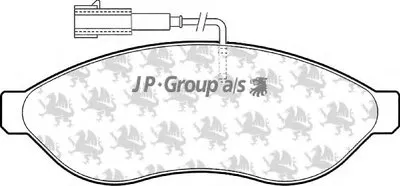 Комплект тормозных колодок, дисковый тормоз QH JP GROUP купить