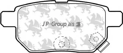 Комплект тормозных колодок, дисковый тормоз QH JP GROUP купить