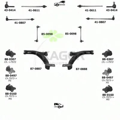Подвеска колеса KAGER купить