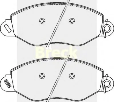 Комплект тормозных колодок, дисковый тормоз BRECK купить