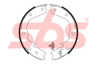 Комплект тормозных колодок, стояночная тормозная система sbs купить