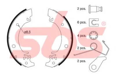 Комплект тормозных колодок sbs купить
