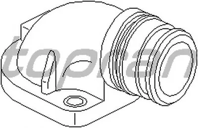 Фланец охлаждающей жидкости TOPRAN купить