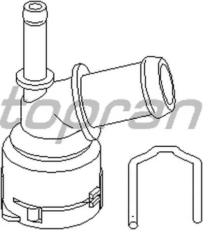 Фланец охлаждающей жидкости TOPRAN купить