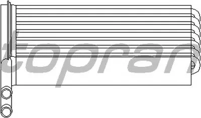 Теплообменник, отопление салона TOPRAN купить