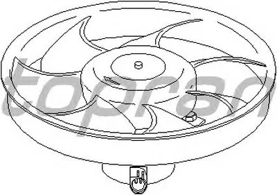 Вентилятор, охлаждение двигателя TOPRAN купить