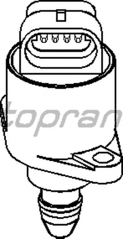 Поворотная заслонка, подвод воздуха TOPRAN купить