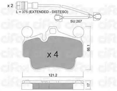Комплект тормозных колодок, дисковый тормоз CIFAM купить