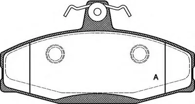 Комплект тормозных колодок, дисковый тормоз ADVANCE OPEN PARTS купить