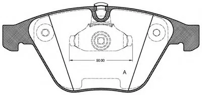 Комплект тормозных колодок, дисковый тормоз ADVANCE OPEN PARTS купить