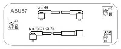 Комплект проводов зажигания JANMOR купить