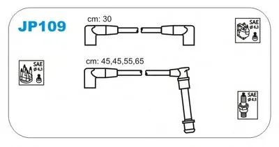 Комплект проводов зажигания JANMOR купить