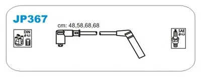 Комплект проводов зажигания JANMOR купить