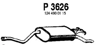 Глушитель выхлопных газов конечный FENNO купить