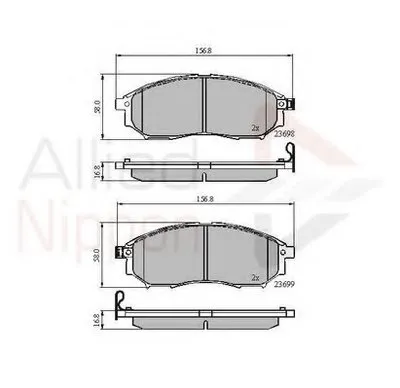 Комплект тормозных колодок, дисковый тормоз ANL Braking COMLINE купить