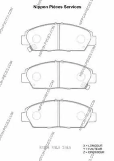 Комплект тормозных колодок, дисковый тормоз NPS купить