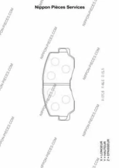 Комплект тормозных колодок, дисковый тормоз NPS купить