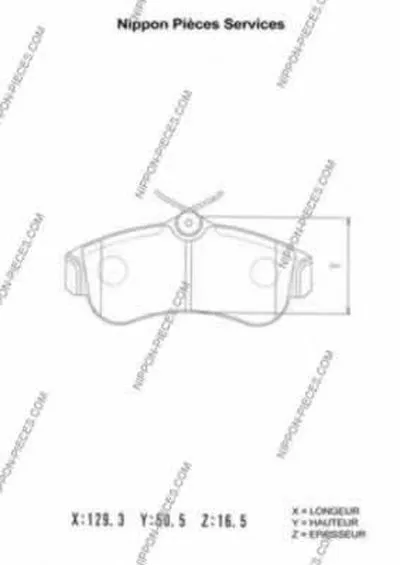 Комплект тормозных колодок, дисковый тормоз NPS купить
