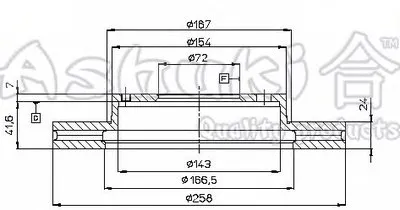 Тормозной диск ASHUKI купить