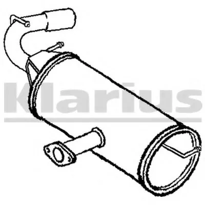 Глушитель выхлопных газов конечный KLARIUS купить