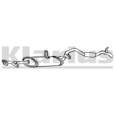 Глушитель выхлопных газов конечный KLARIUS купить