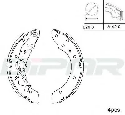 Комплект тормозных колодок DITAS купить