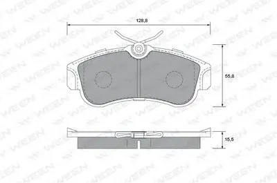 Комплект тормозных колодок, дисковый тормоз WEEN купить