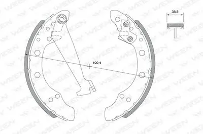 Комплект тормозных колодок WEEN купить