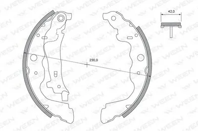 Комплект тормозных колодок WEEN купить