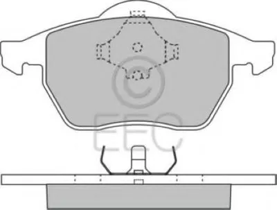 Комплект тормозных колодок, дисковый тормоз EEC купить
