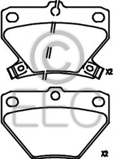Комплект тормозных колодок, дисковый тормоз EEC купить