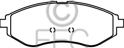 Комплект тормозных колодок, дисковый тормоз EEC купить