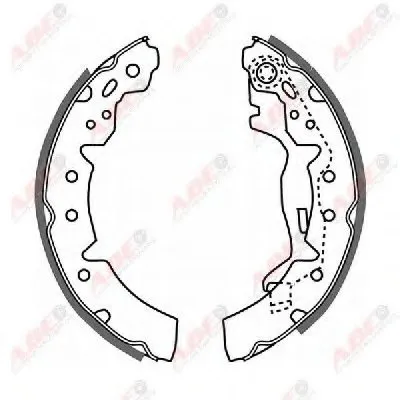 Комплект тормозных колодок ABE купить