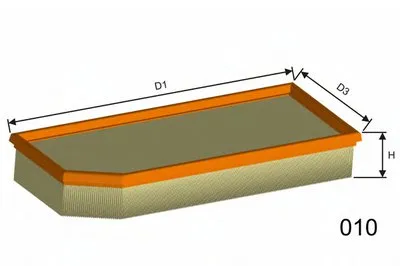 Воздушный фильтр MISFAT MISFAT купить