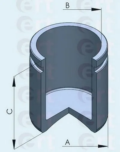 Поршень, корпус скобы тормоза ERT купить